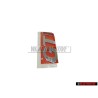 VW Original GTI Hinten Schriftzug Emblem Logo Chrom Rot - 377853687CK