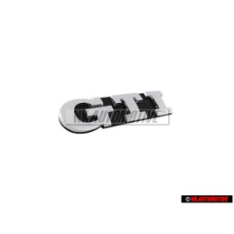 VW Original GTI Vorne Kühlergrill Emblem Schriftzug Chrom - 1K6853679 FXC