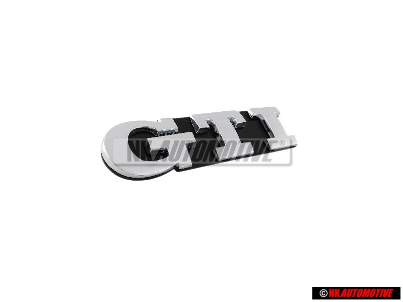 VW Original GTI Vorne Kühlergrill Emblem Schriftzug Chrom - 1K6853679 FXC