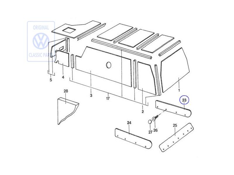VW Original Blende - 281070004D