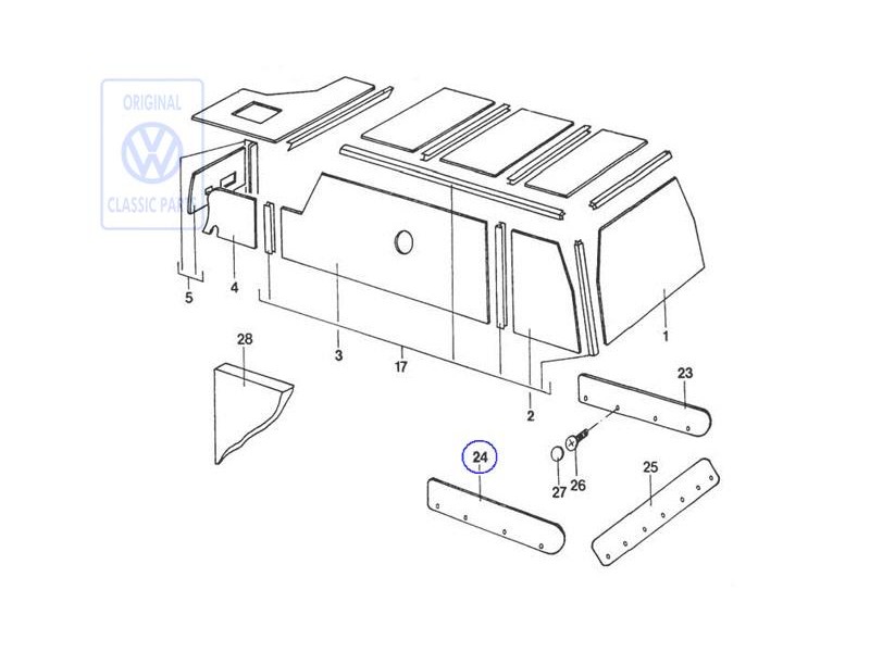 VW Original Blende - 281070004E
