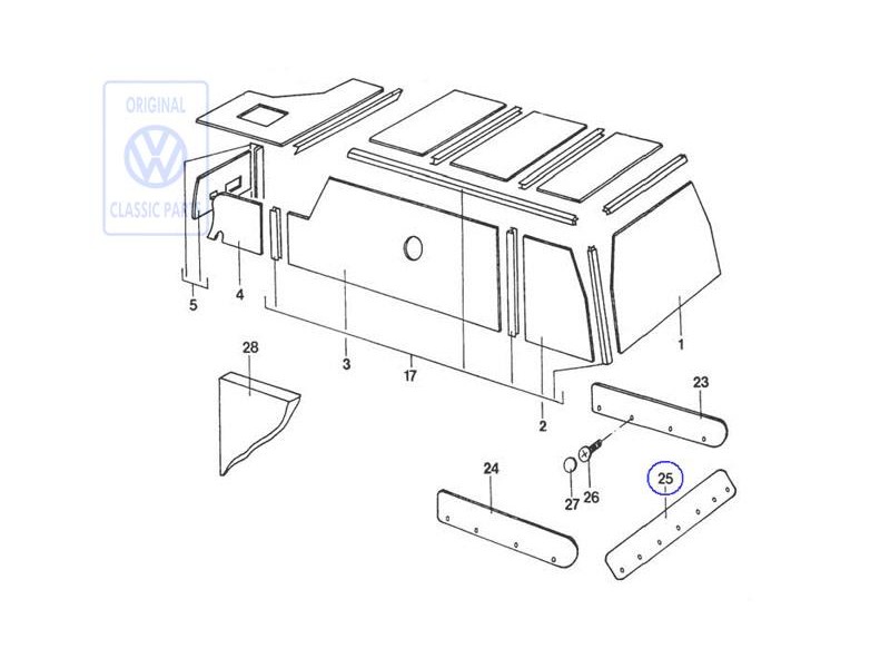 VW Original Blende - 281070004F