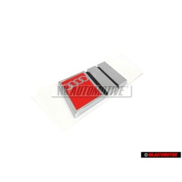Audi Original S4 Hinten Schriftzug Emblem Logo Chrom Rot - 8D0853737B 2ZZ