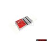 Audi Original S4 Hinten Schriftzug Emblem Logo Chrom Rot - 8D0853737B 2ZZ