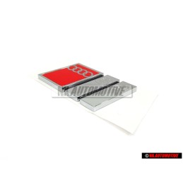 Audi Original S4 Hinten Schriftzug Emblem Logo Chrom Rot - 8D0853737B 2ZZ