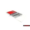 Audi Original S4 Hinten Schriftzug Emblem Logo Chrom Rot - 8D0853737B 2ZZ