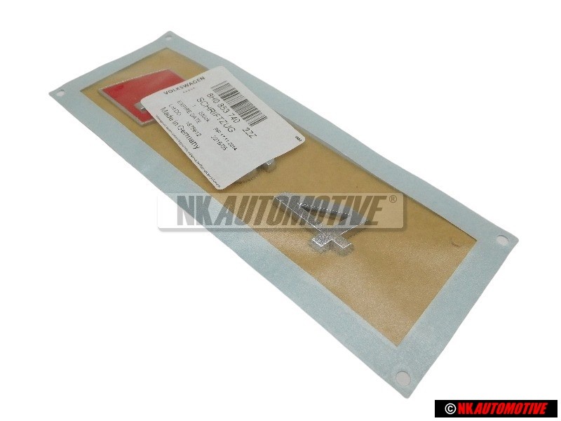Audi Original RS4 Hinten Schriftzug Emblem Logo Chrom Rot - 8H0853740 2ZZ