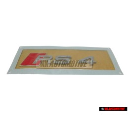Audi Original RS4 Hinten Schriftzug Emblem Logo Chrom Rot - 8H0853740 2ZZ