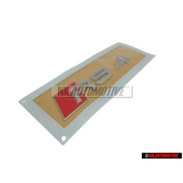 Audi Original RS4 Hinten Schriftzug Emblem Logo Chrom Rot - 8H0853740 2ZZ