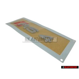 Audi Original RS4 Hinten Schriftzug Emblem Logo Chrom Rot - 8H0853740 2ZZ