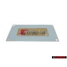 Audi Original RS4 Seitenleiste Schriftzug Emblem Logo Chrom Rot - 8E0853601