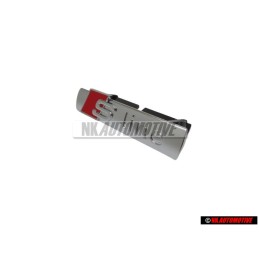 Audi Original S-LINE Vorne Kühlergrill Emblem Schriftzug Chrom - 8P4853736A 2ZZ