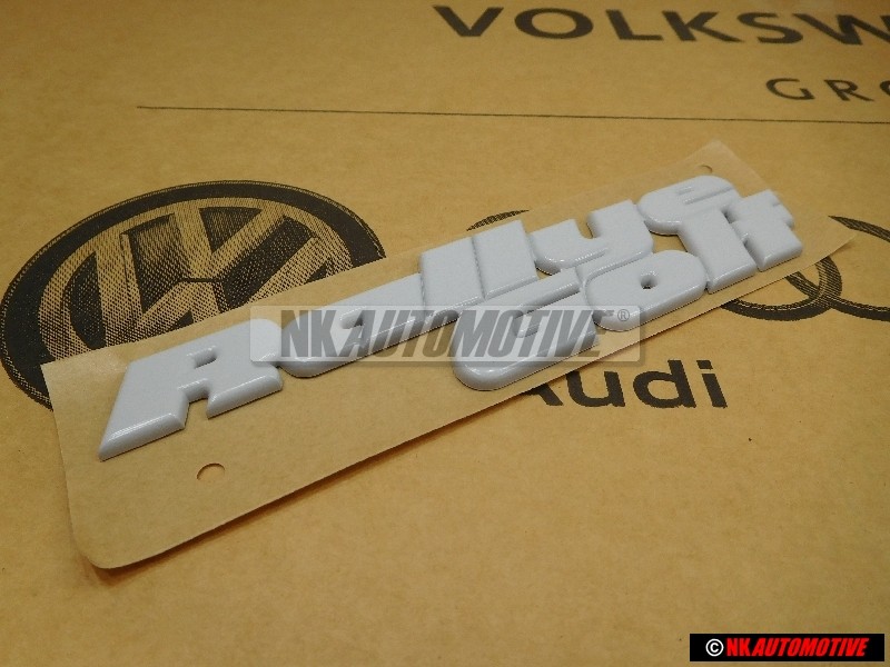 VW Original RALLYE GOLF Hinten Schriftzug Emblem Logo PrimeRot - 191853675C GRU