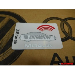 Audi Original Kennschild 'Alarm' - 443010026F