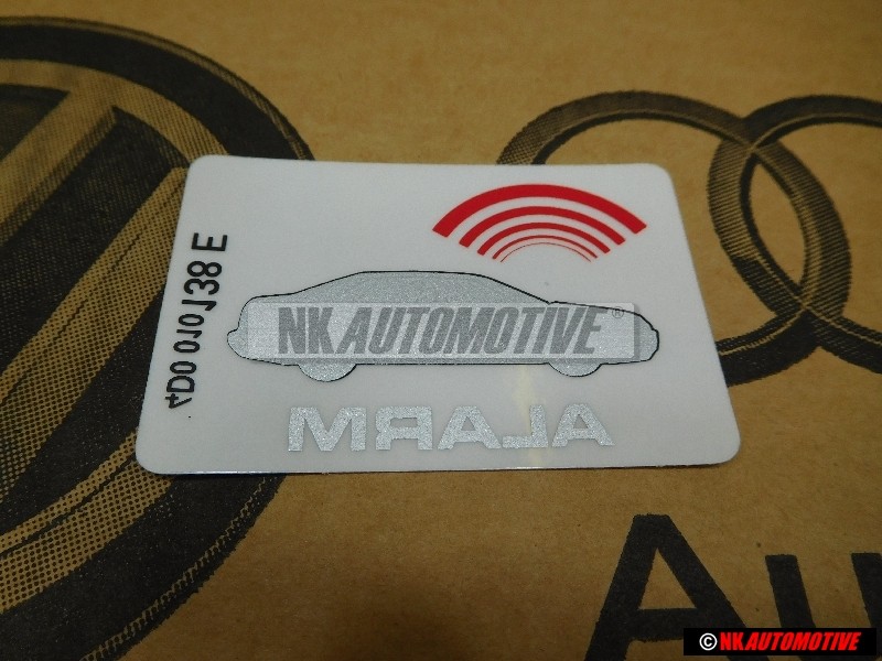 Audi Original Kennschild 'Alarm' - 443010026F