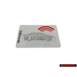 Audi Original Kennschild 'Alarm' - 443010026F