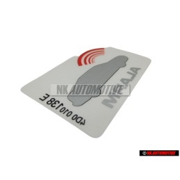 Audi Original Kennschild 'Alarm' - 443010026F