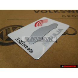 VW Original Kennschild 'Alarm' - 443010112Q