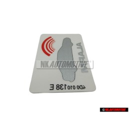 Audi Original Kennschild 'Alarm' - 443010026J