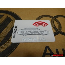 Audi Original Kennschild 'Alarm' - 443010026G