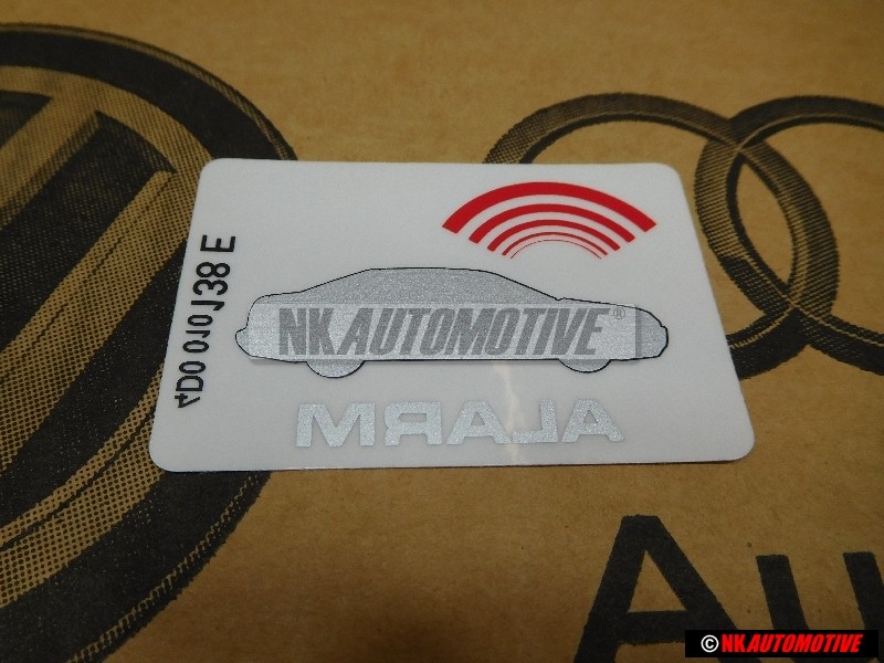 Audi Original Kennschild 'Alarm' - 443010026G