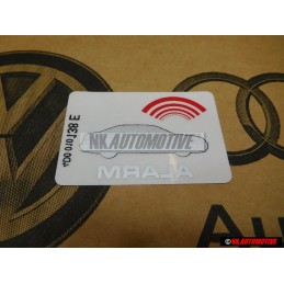 Audi Original Kennschild 'Anti Theft' - 443010016M