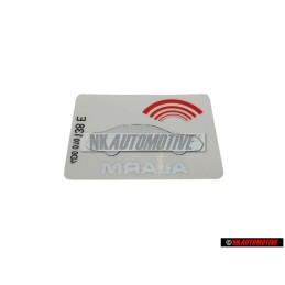 Audi Original Kennschild 'Anti Theft' - 443010016M
