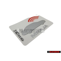 Audi Original Kennschild 'Anti Theft' - 443010016M