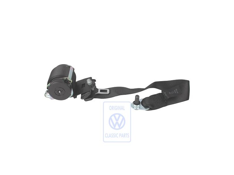 VW Original Dreipunkt-Sicherheitsgurt Satinschwarz - 2D0857448B 01C