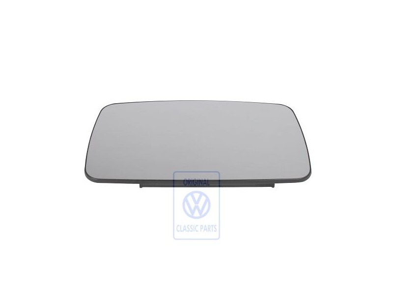 VW Original Spiegelglas (Konvex) Mit Trägerplatte - 2D0857522