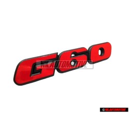 VW Original G60 Vorne Kühlergrill Emblem Schriftzug Rot - 535853679 QS2