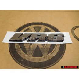 VW Original VR6 Hinten Schriftzug Emblem Logo Chrom - 3A0853675