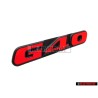 VW Original G40 Vorne Kühlergrill Emblem Schriftzug Rot - 871853679D