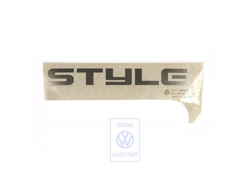 VW Original Folienschriftzug Silber - 2K0853685C 1W4