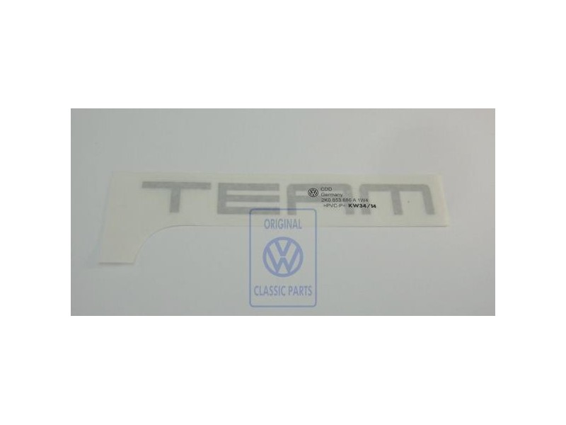 VW Original Folienschriftzug Silber - 2K0853686A 1W4