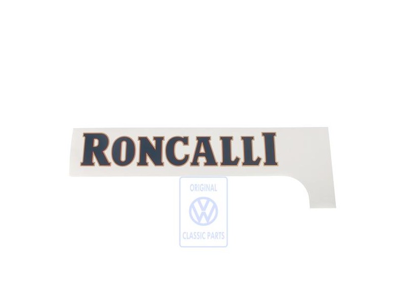 VW Original Folienschriftzug Blau/Rot/Gold - 2K5853685 WL4