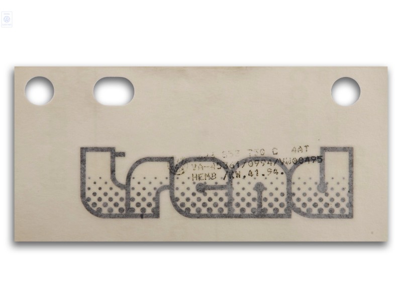 VW Original Folienschriftzug Satinschwarz - 323853750C 4AT