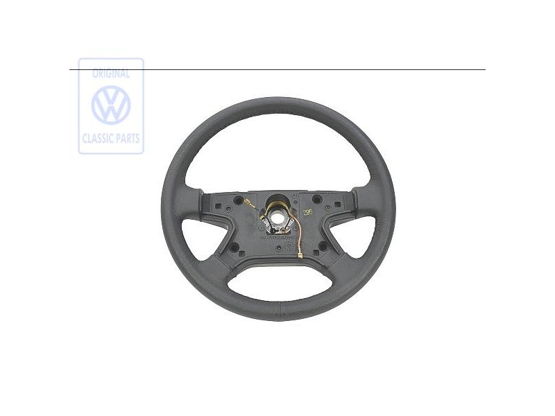 VW Original Lenkrad (Leder) Schwarz - 357419091G 1BX