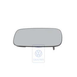 VW Original Spiegelglas (Plan) Mit Trägerplatte - 357857521E